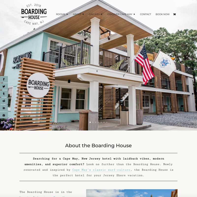 hotel website design boston ma