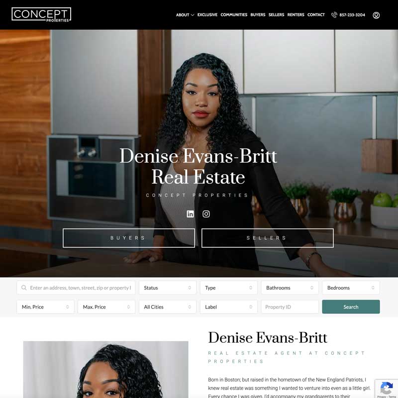 real estate website design