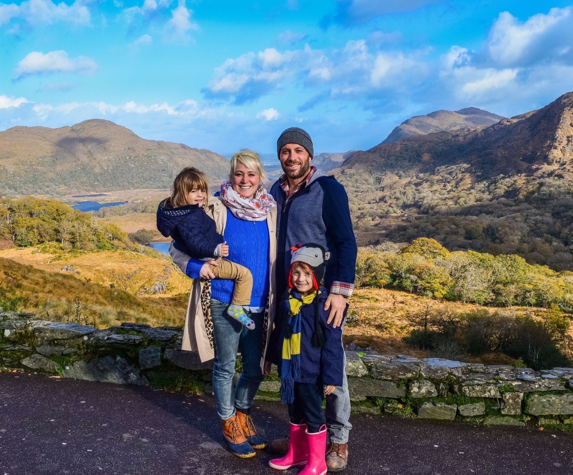 travelers in Ireland with kids