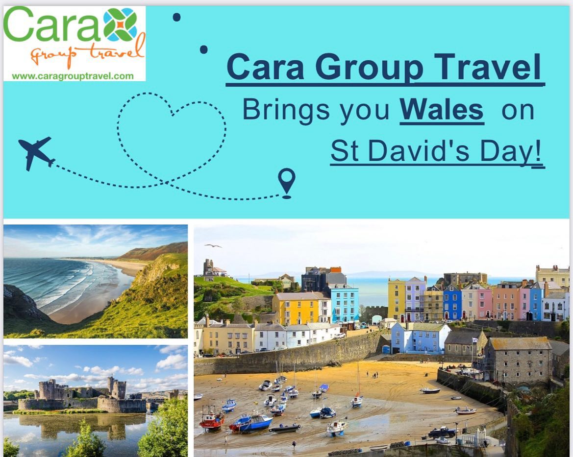 Dydd Gwyl Dewi Hapus to all our Cara Group Travel friends Happy St Davids Day Keep an eye out for our exciting new group trips to Wales ️🏴󠁧󠁢󠁷󠁬󠁳󠁿 Coming soon 