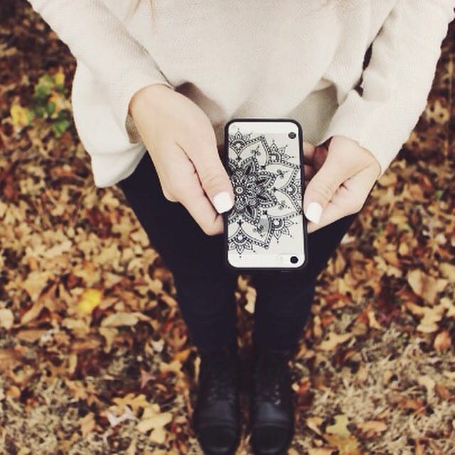 Black Henna Transparent design starting at $18! Find them at
️WWW.CASESBYKATE.COM️