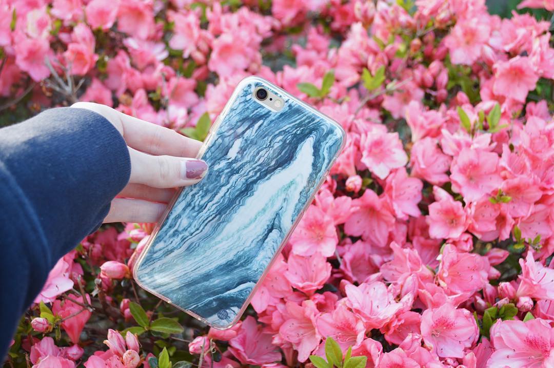 GREY WHITE WAVE MARBLE ♡FIND IT ON ↴WWW.CASESBYKATE.COM
