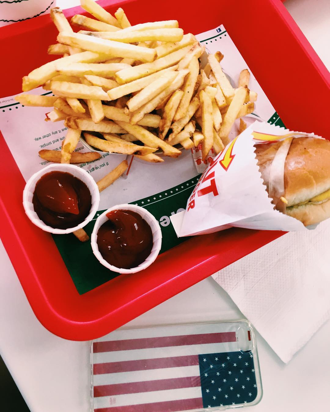 So happy to be back in CA. Has been way too long since my last trip IN-N-OUT!  Case shown: US Flag. Find it now at WWW.CASESBYKATE.COM in our Flag category