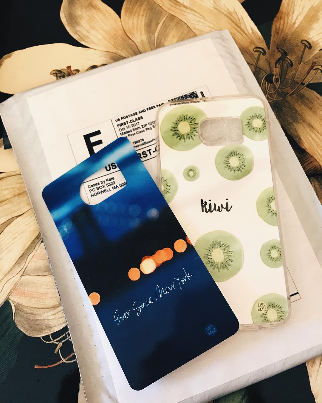 Order from today - "Kiwi" for a Samsung S6 plus we included a free "Ever Since New York" template... just because  TAP to shop these designs at WWW.CASESBYKATE.COM