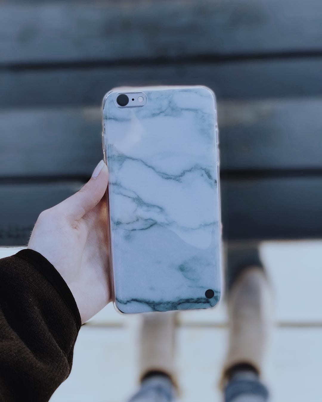 Our Grey & Black Marble Case seems like the perfect winter case ️ we have more than 20 designs in our Marble category so be sure to visit WWW.CASESBYKATE.COM for a great selection of interchangeable phone cases!