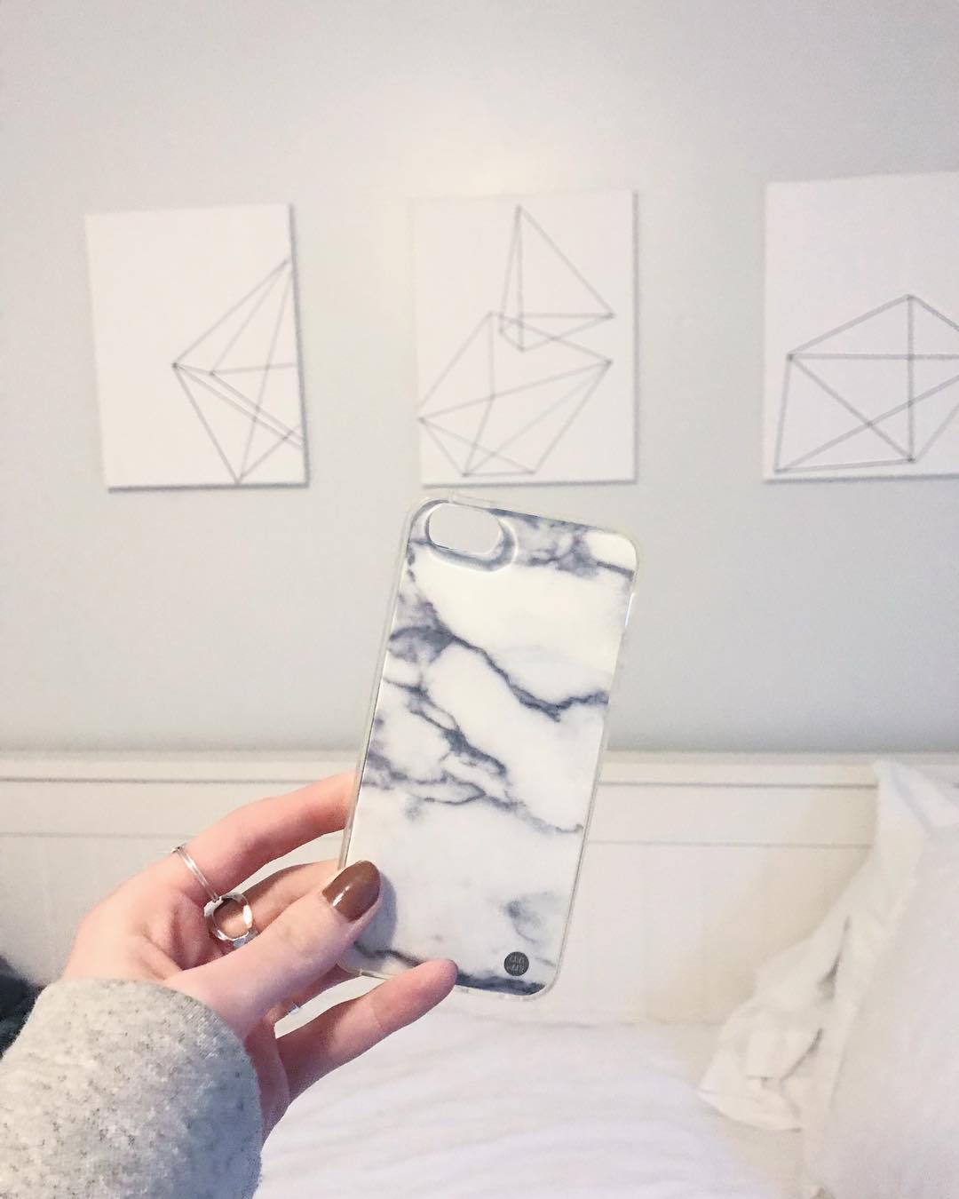 Our Grey & Black Marble phone case ? WWW.CASESBYKATE.COM