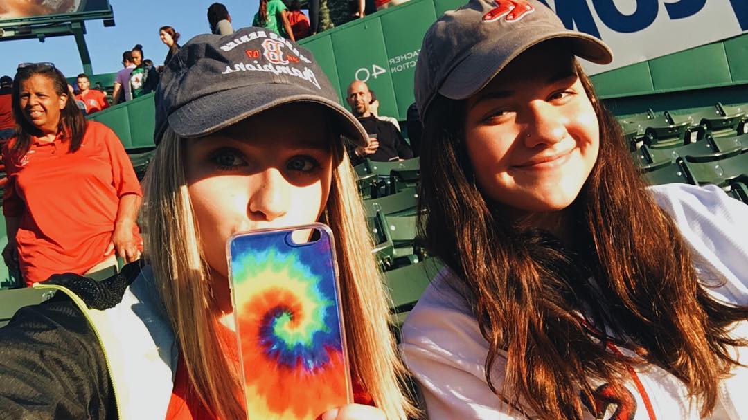 beautiful night for a sox game ️ case pictured: rainbow tie dye 
WWW.CASESBYKATE.COM