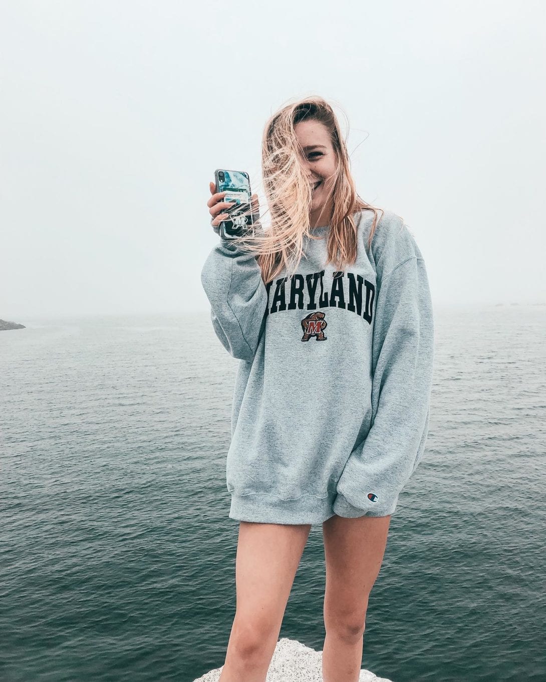 adventuring on this foggy day  in love with my blue watercolor case, get yours now on WWW.CASESBYKATE.COM •
•
•
•
•
•
•