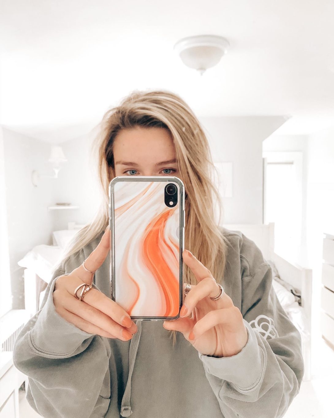 Spring is here and that means new case designs like this Orange Creamsicle Marble Design Find it in our Marble category at casesbykatecom | Phone Cases