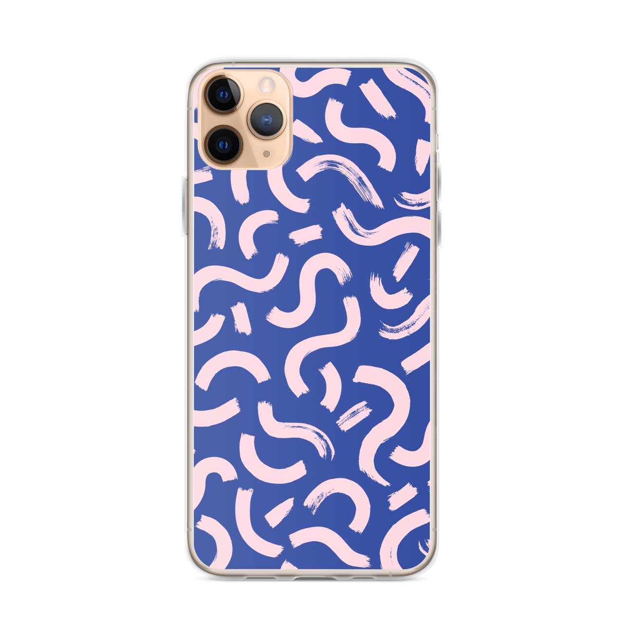 Blue and Pink Brush Stroke Abstract Phone Case
