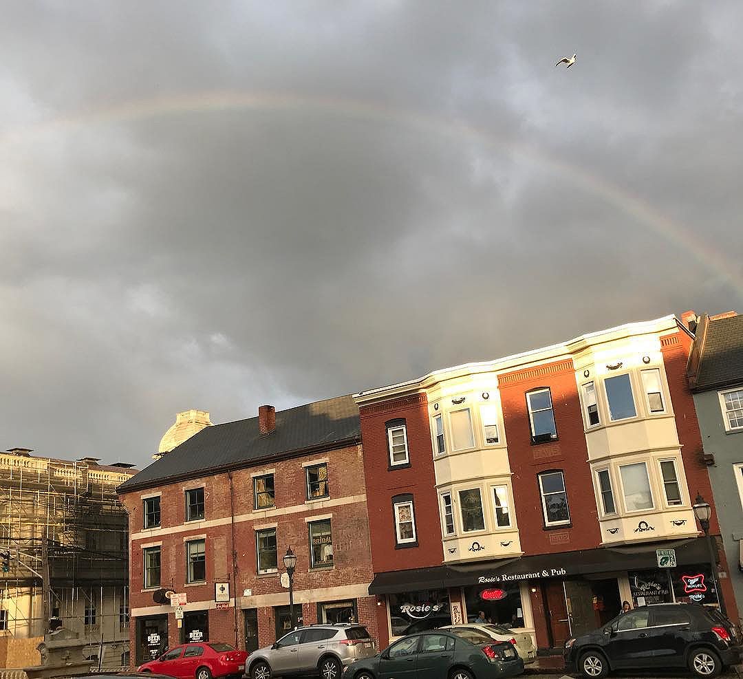 Rainbow over the Port  #portlandmaine #maine #rainbow #naturalmaine #nature #beautifulview #heartenhome