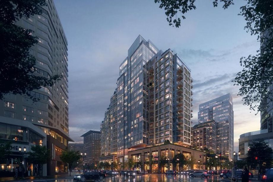 Developer Cottonwood Management officially broke ground on June 13 on a 133 million square foot Seaport District development that it is calling Echelon Seaport The three building project is set to have 733 apartments and condos Some 448 of those will be condos 20759290 1517571331640973 6343082353006477312 n 1